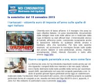 LA NEWSLETTER DI NOICONSUMATORI.IT  DEL 10 NOVEMBRE 2015