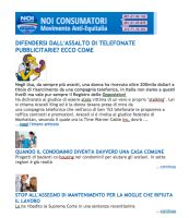 LA NEWSLETTER DI NOI CONSUMATORI DI LUNEDI' 30 NOVEMBRE