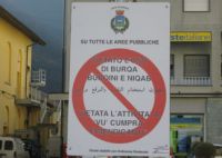 Lega e Islam, divieto di velo sui cartelli stradali