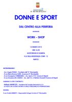 Donne e Sport. Dal centro alla periferia
