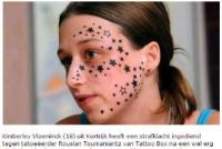Belgio, chiede tatuaggio di tre stelline, ne riceve 56... sul viso!